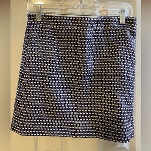 J. Crew Navy/Black Tweed Skirt